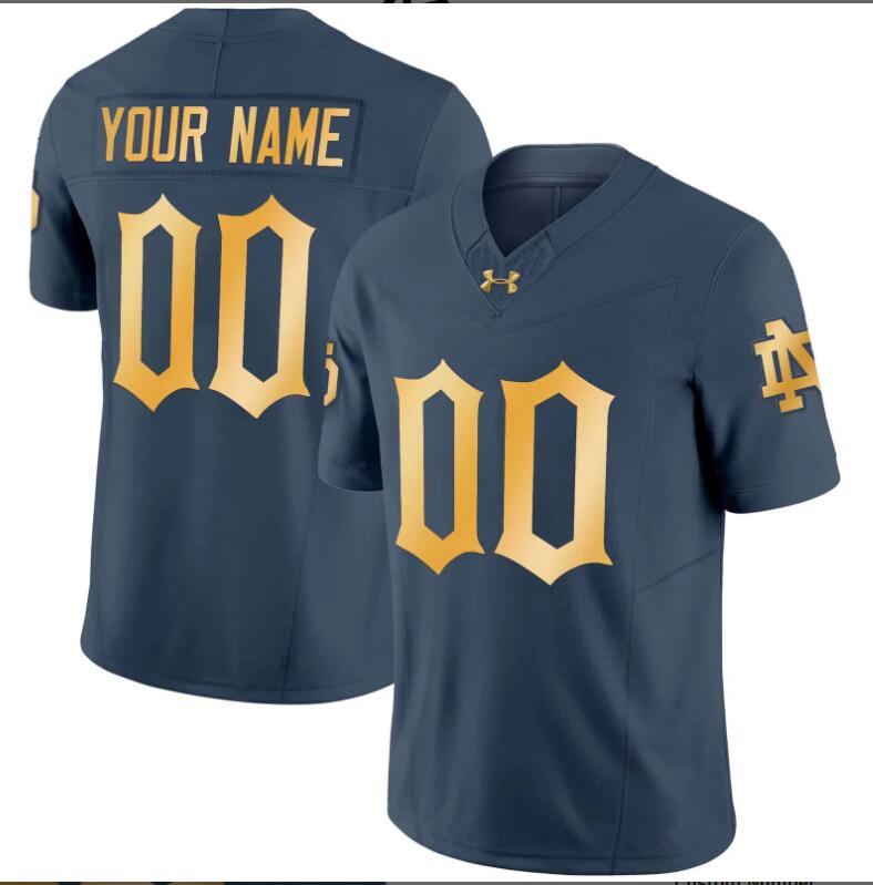 Men  Notre Dame Fighting Irish 2024 Vapor Limited Custom NCAA jerseys->customized nfl jersey->Custom Jersey